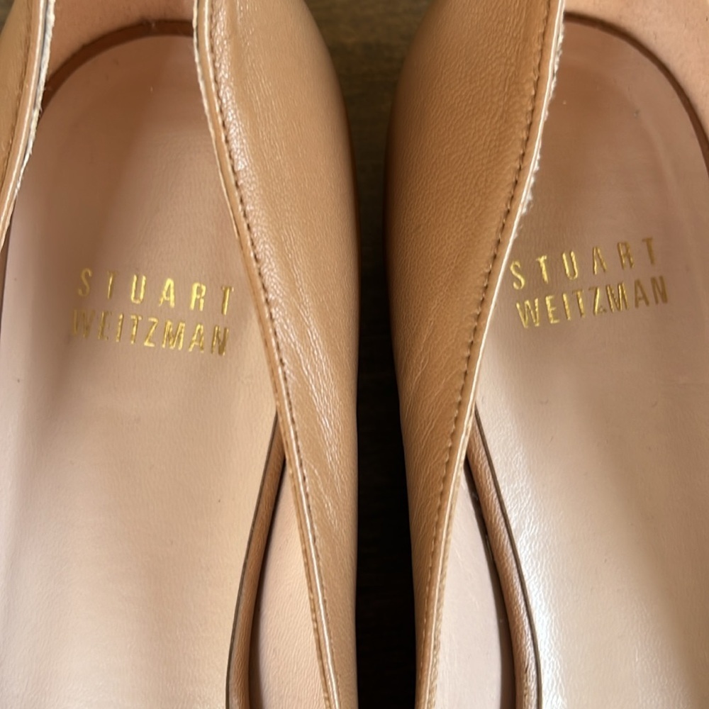 Stuart Weitzman Leather Flats Size 7.5 - Picture 10 of 13